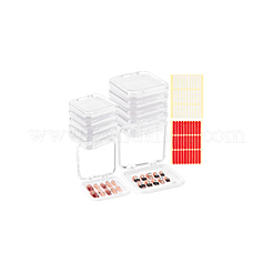 20Pcs Transparent Plastic Nail Art Tool Storage Box&nbsp;CON-BC0007-03C