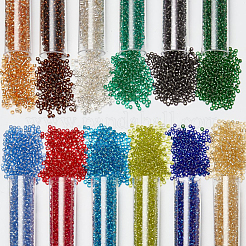 96g 12 Colors 12/0 Grade A Round Glass Seed Beads&nbsp;SEED-NB0002-09