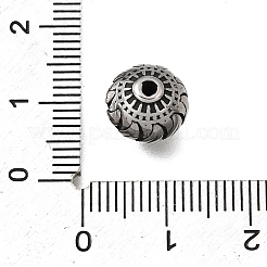 Engraved 304 Stainless Steel Beads&nbsp;STAS-H263-17AS-03