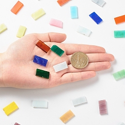 Mosaic Tiles Glass Cabochons&nbsp;DIY-P045-03