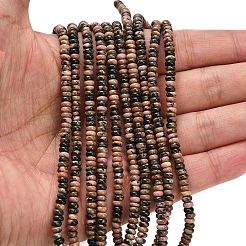 Natural Rhodonite Beads Strands&nbsp;G-L635-A26-4x2mm