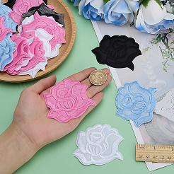 36Pcs 4 Colors Computerized Embroidery Cloth Iron On/Sew On Patches&nbsp;PATC-ME0001-11