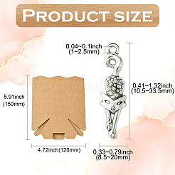 1Box Tibetan Style Alloy Pendants&nbsp;FIND-CJ0004-07