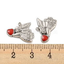 304 Stainless Steel Enamel Charms&nbsp;STAS-P356-37P
