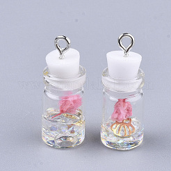Glass Bottle Pendant Decorations&nbsp;X-GLAA-S181-05H