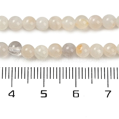 Natural White Moonstone Beads Strands&nbsp;G-D294-4mm-01