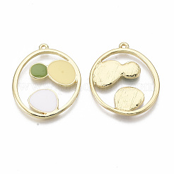 Alloy Enamel Pendants&nbsp;ENAM-S122-024-NR