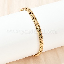304 Stainless Steel Link Chain Bracelets for Women&nbsp;BJEW-Z143-18G
