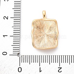 Brass Micro Pave Cubic Zirconia Pendants&nbsp;KK-D360-17G