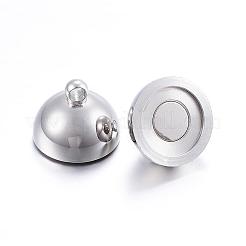 Tarnish Resistant 304 Stainless Steel Magnetic Clasps with Loops&nbsp;STAS-F108-05P