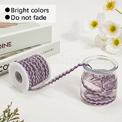 17M Sparkle Polyester Metallic Wavy Fringe Trim Ribbon&nbsp;OCOR-GF0004-47H