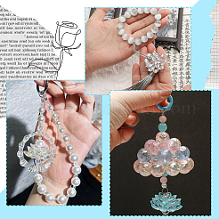 80Pcs 2 Styles Transparent Acrylic Bead Caps&nbsp;TACR-SP0001-28