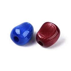 Opaque Acrylic Imitation Cat Eye European Beads&nbsp;OACR-N161-05