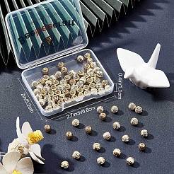 100Pcs Brass Grooved Beads&nbsp;KK-BBC0003-83