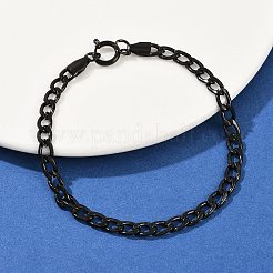5MM 201 Stainless Steel Curb Chain Bracelets for Women&nbsp;BJEW-B143-05EB
