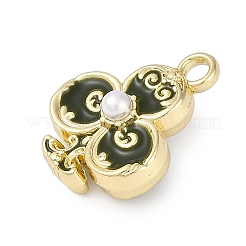 Rack Plating Alloy Enamel Pendants&nbsp;PALLOY-P309-05G-02