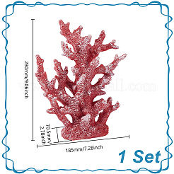 Resin Imitation Coral Ornaments&nbsp;AJEW-WH0696-124