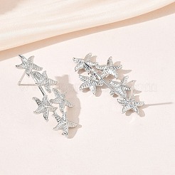 Brass Stud Earrings for Women&nbsp;EJEW-A167-02B-P