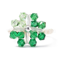 Snowflake Finger Rings&nbsp;RJEW-TA00023-01