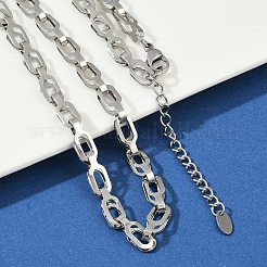 304 Stainless Steel Link Chain Necklaces for Women Men&nbsp;NJEW-Z093-01P