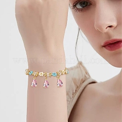 5Pcs Transparent Glass Charms&nbsp;GLAA-YW0004-41A