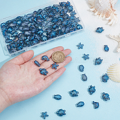 130Pcs 4 Styles Electroplate Glass Beads&nbsp;EGLA-NB0001-31
