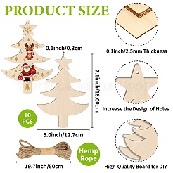 Unfinished Blank Wooden Pendants for Painting Arts&nbsp;HJEW-WH20028-010