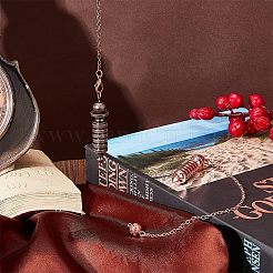 2Pcs 2 Colors Brass Coil Dowsing Pendulums&nbsp;KK-NB0002-80