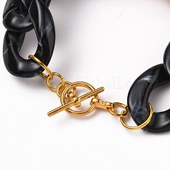 Acrylic Cuban Link Chain Bracelets&nbsp;BJEW-JB05659