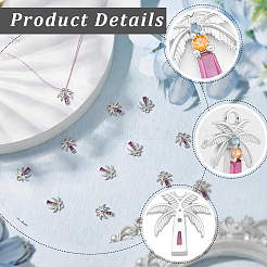 10Pcs Brass Micro Pave Cubic Zirconia Pendants&nbsp;KK-BBC0028-13