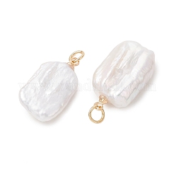 Natural Baroque Keshi Pearl Pendants&nbsp;PALLOY-JF05236-01