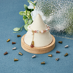 240Pcs 4 Colors Tibetan Style Alloy Bead Cone&nbsp;FIND-DC0003-89
