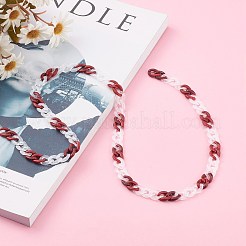 Handmade Acrylic Curb Chains&nbsp;AJEW-JB00943-02