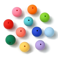 Rubberized Style Opaque Acrylic Beads&nbsp;MACR-CJC0009-02A