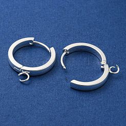 201 Stainless Steel Huggie Hoop Earrings Findings&nbsp;STAS-A167-01O-S