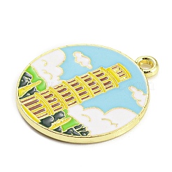 Alloy Enamel Pendants&nbsp;ENAM-M217-03E-G