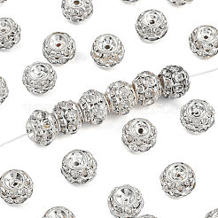 Brass Crystal Rhinestone Beads&nbsp;RB-9X10