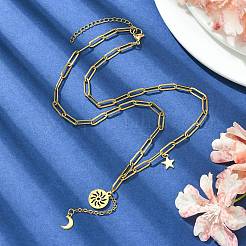 304 Stainless Steel Lariat Necklaces&nbsp;NJEW-JN04607