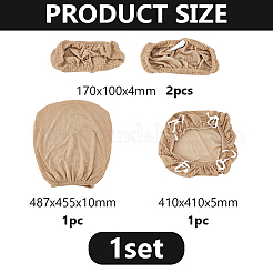 Polyester Chair Pad & Back & Handrail Cover Sets&nbsp;AJEW-WH0077-049B