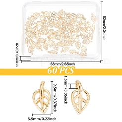 60Pcs Brass Charms&nbsp;KK-GO0001-22