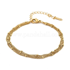 304 Stainless Steel Multi-strand Bracelets&nbsp;LS-BJEW-Q051-02G-B