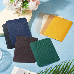 24Pcs 8 Colors Self-adhesive Polyester Rectangle Elbow Patch&nbsp;DIY-TA0016-06
