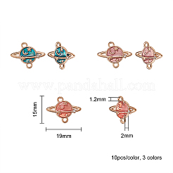 Zinc Alloy Enamel Links connectors&nbsp;ENAM-CJ0001-19