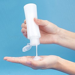 100ml PE Plastic Empty Refillable Flip Cap Bottles&nbsp;MRMJ-WH0037-13C
