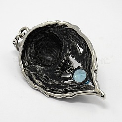 Retro Men's 304 Stainless Steel Big Wolf Head Pendants&nbsp;STAS-O044-52C