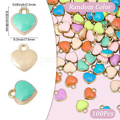 100Pcs Alloy Enamel Charms&nbsp;ENAM-SC0007-68