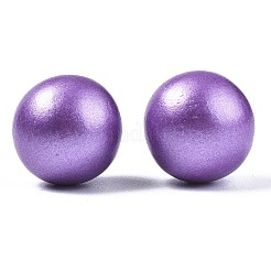 Painted Natural Wood Beads&nbsp;WOOD-S057-071D