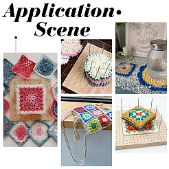 Square Wood Crochet Blocking Board&nbsp;DIY-CA0005-27B