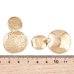 Textured Alloy Stud Dangle Earrings for Women&nbsp;AL-CBA6127-04G