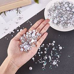 60g Resin patch multi size mixed pearl patch DIY jewelry accessories(2 bags)&nbsp;JX586E